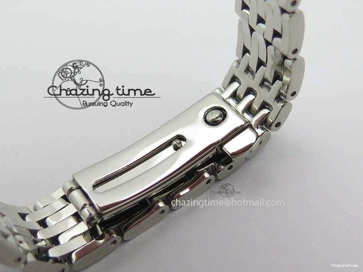 0505 Colorful De Ville 27mm Ladies MK 1:1 Best Edition White MOP Dial On SS Bracelet Ronda Quartz 8191